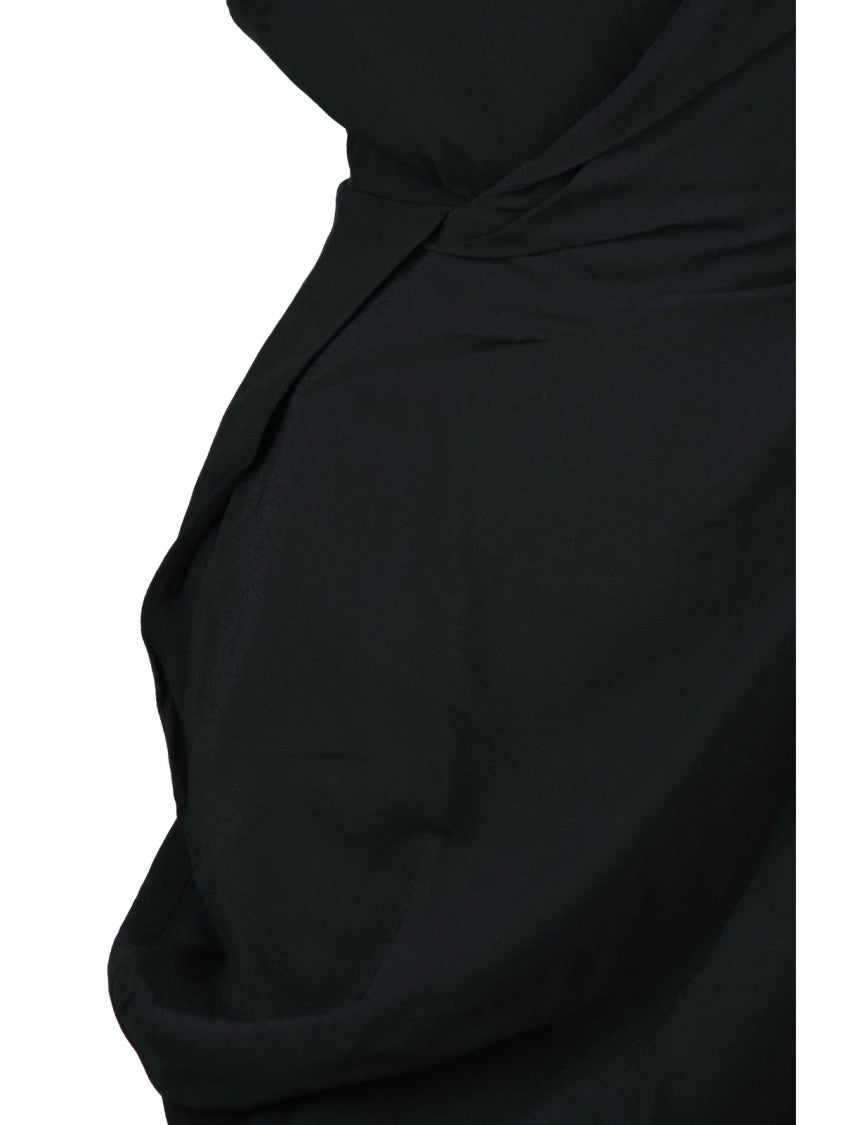 Vivienne Westwood Asymmetric Grand Fond Dress With Fluid Drape And Modern Silhouette