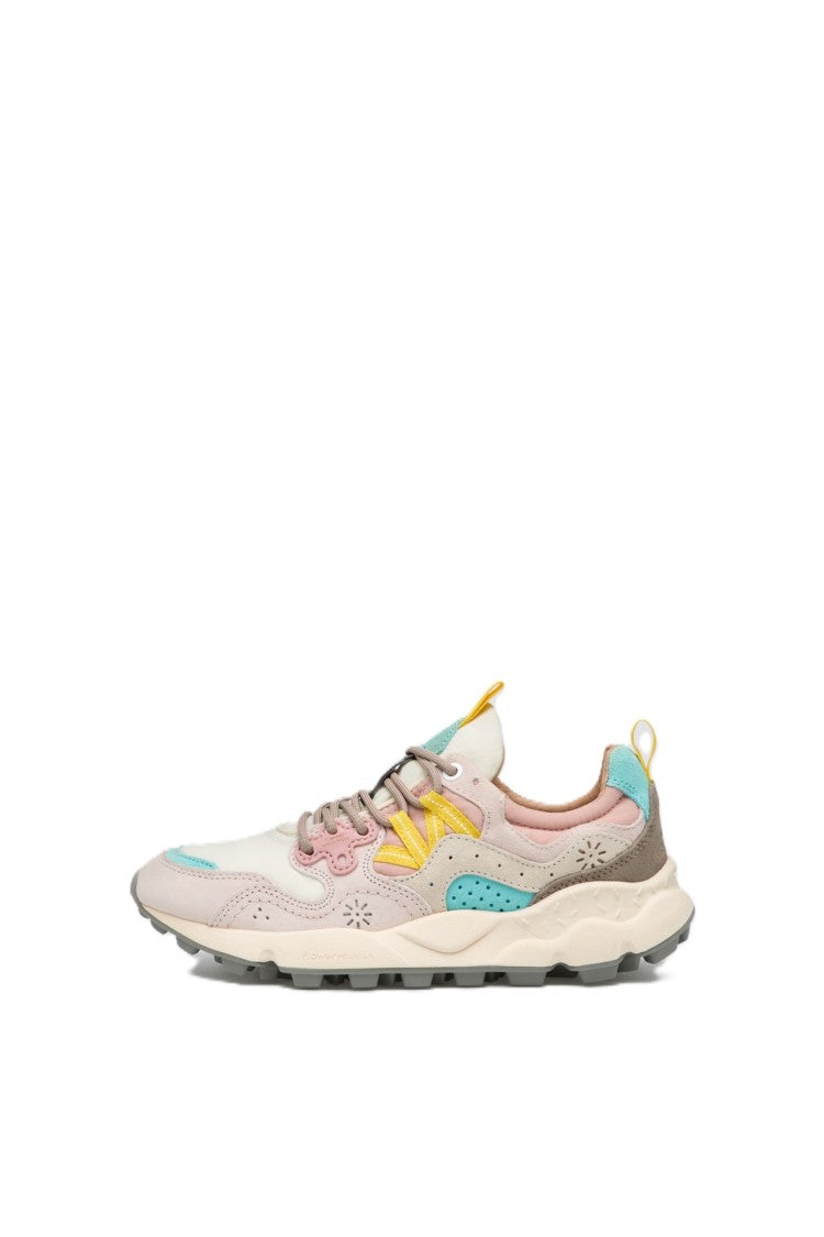 Flower Mountain Layered Design Sneakers With Chunky Sole