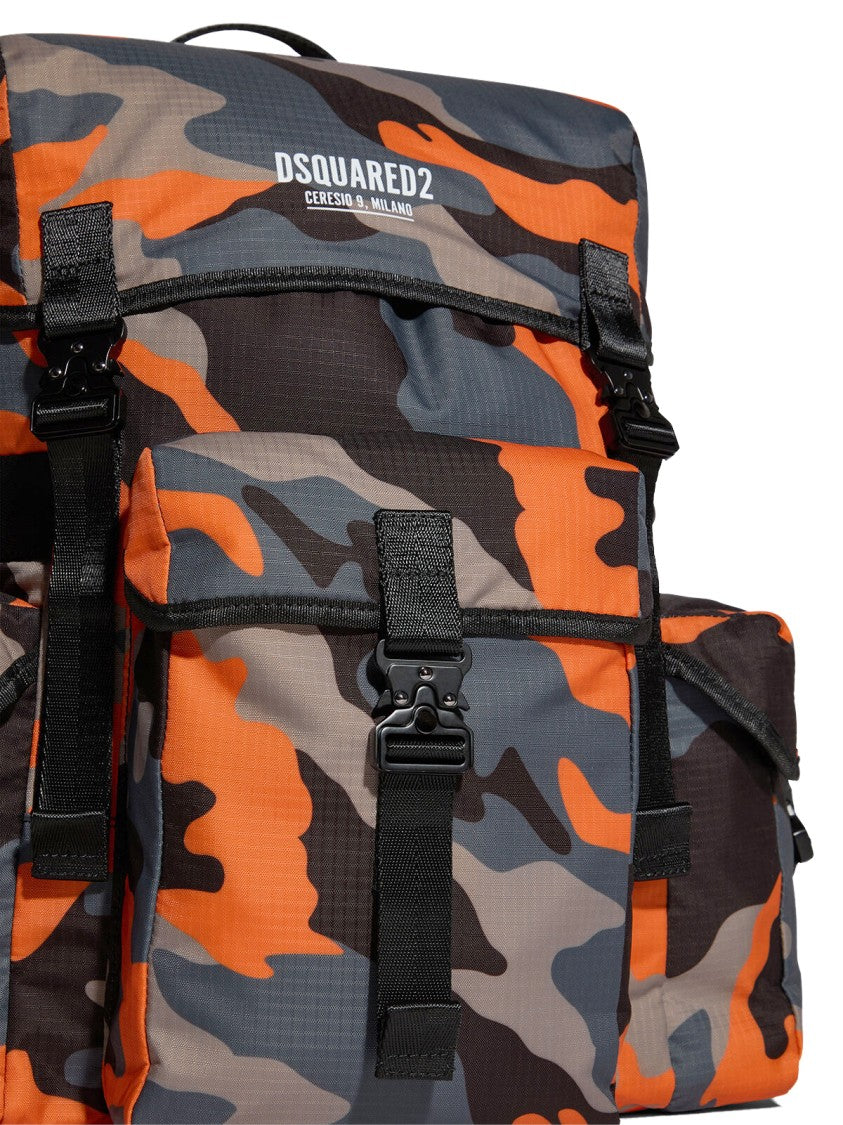 Dsquared2 Ceresio 9 Camo Ripstop Maxi Backpack