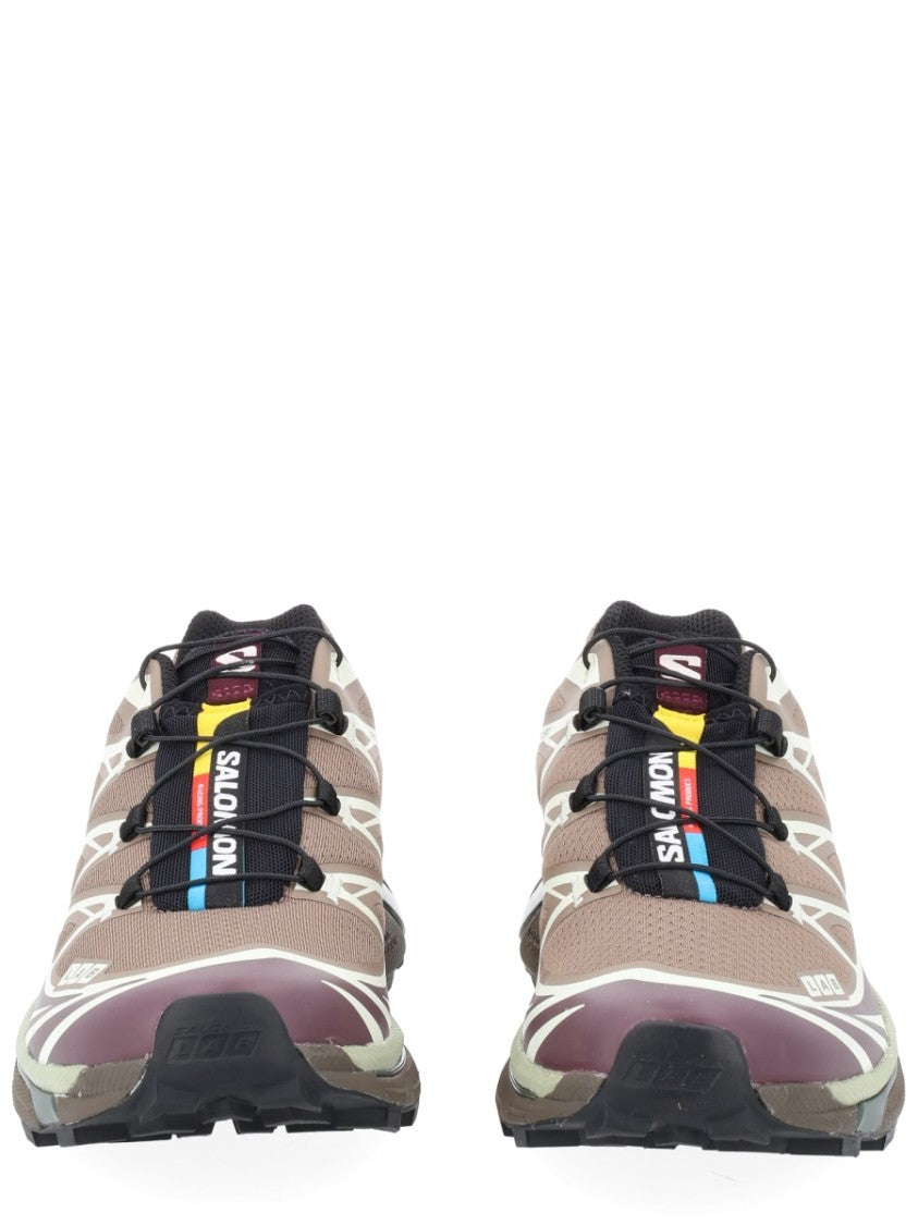Salomon Muted Brown Xt-6 Mesh Sneakers