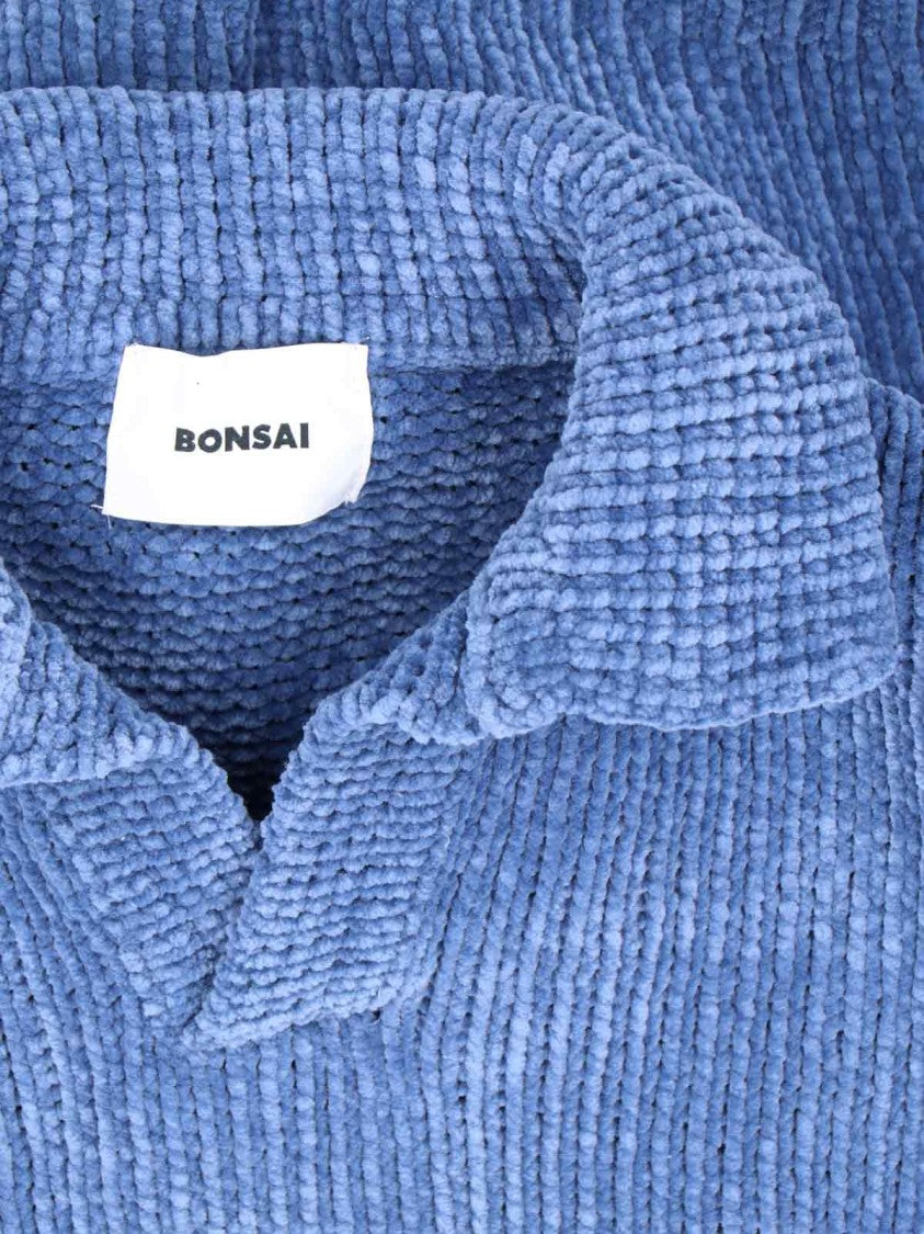 Bonsai Chenille Polo – Light Blue