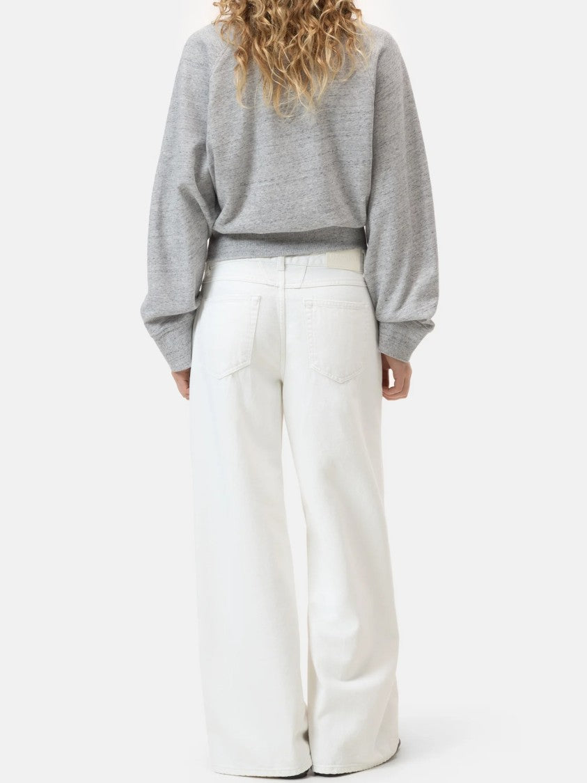 Closed Wide-Leg Denim Trousers With High Waist