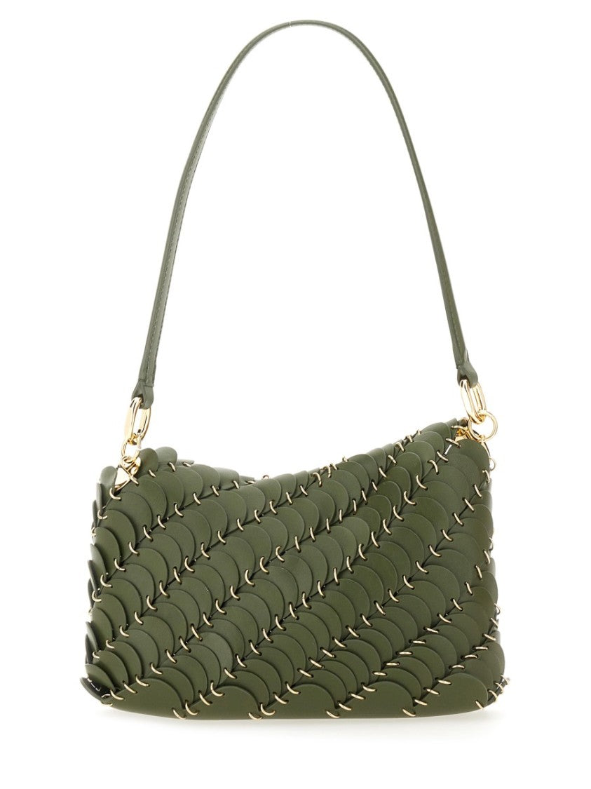 Rabanne Calfskin Shoulder Bag With Overlapping Leather Scales