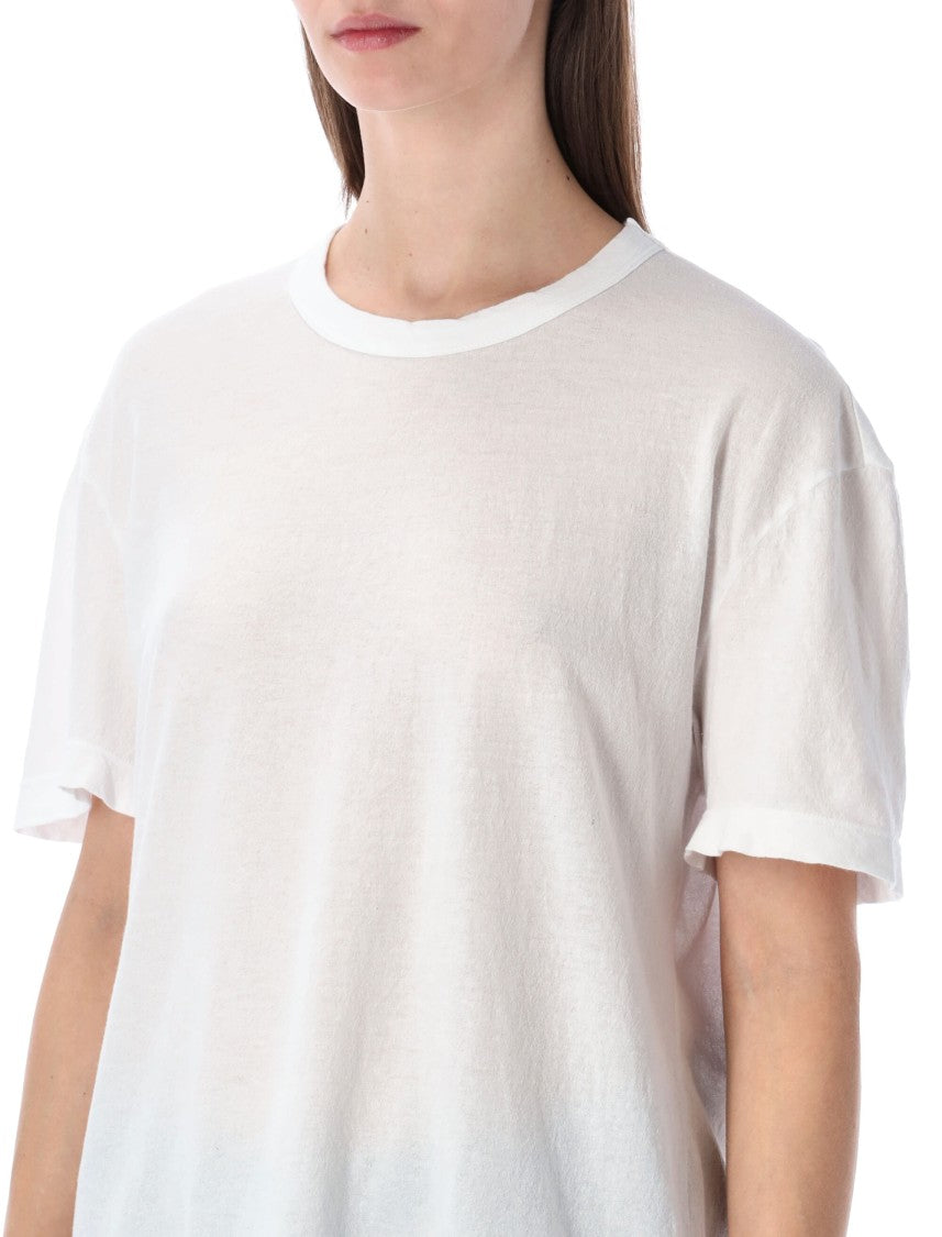 James Perse Japanese Crepe Jersey Oversized T Shirt
