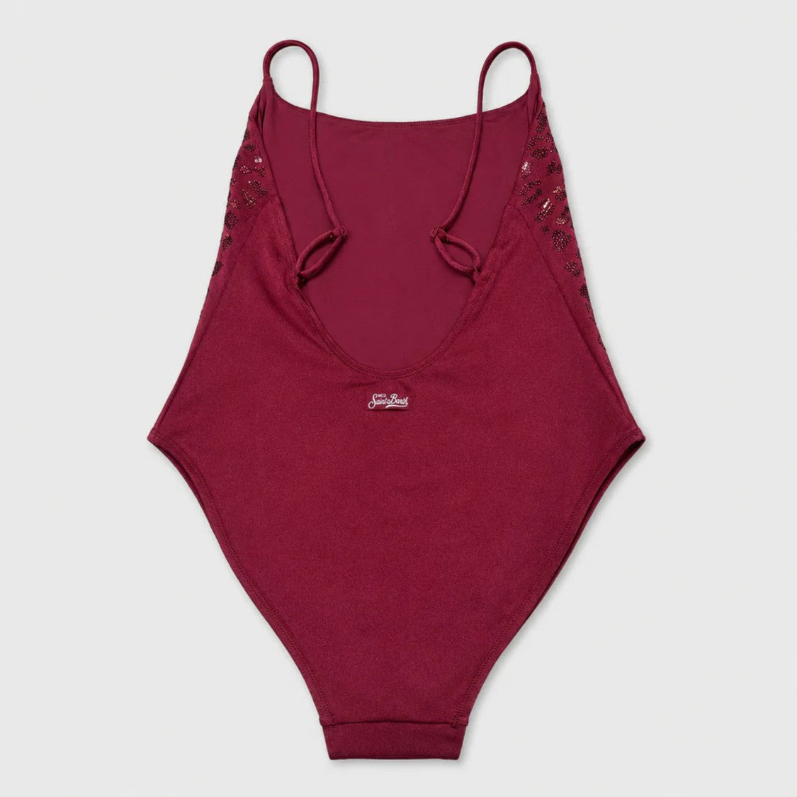 Mc2 Saint Barth Form-Fitting One-Piece Swimsuit With Rhinestone Detail