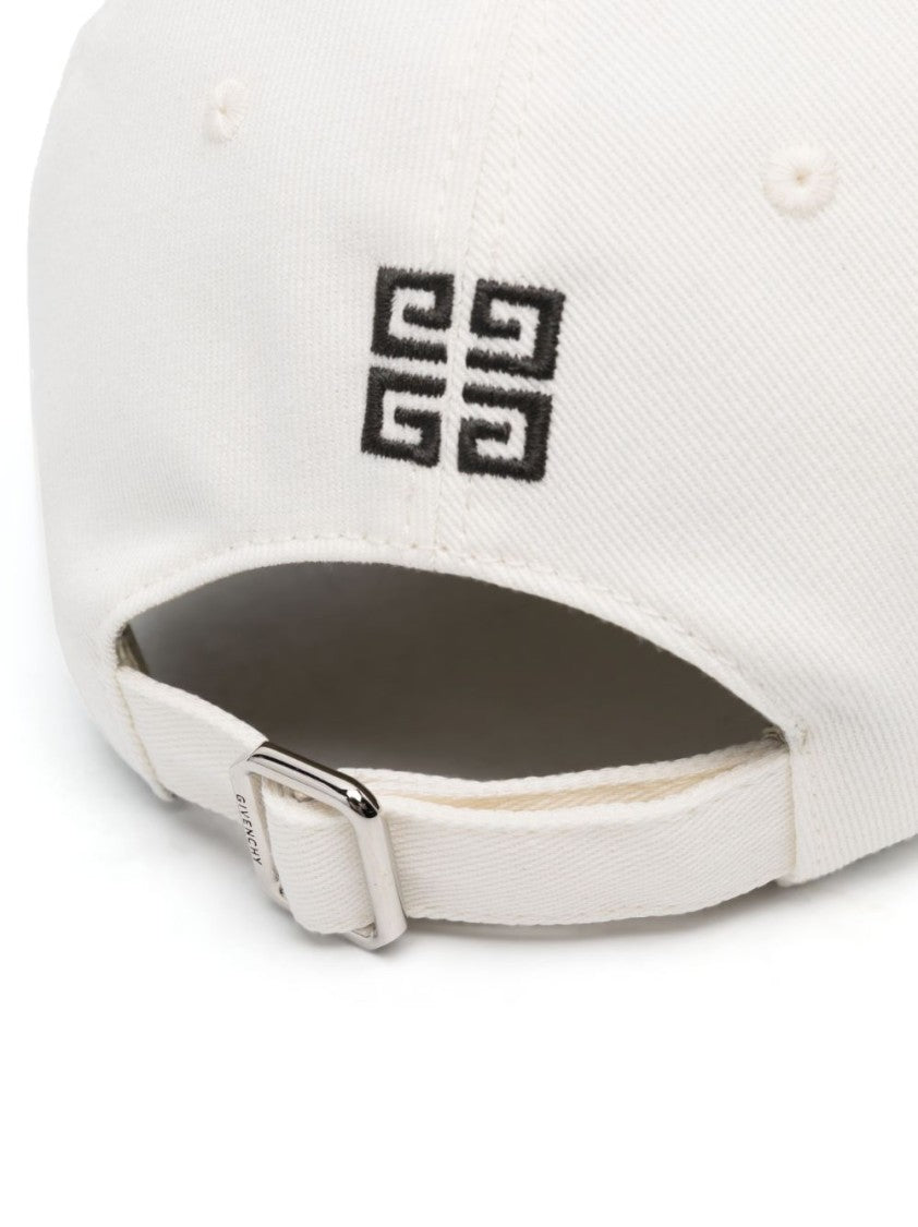 Givenchy Curved Brim White Cap