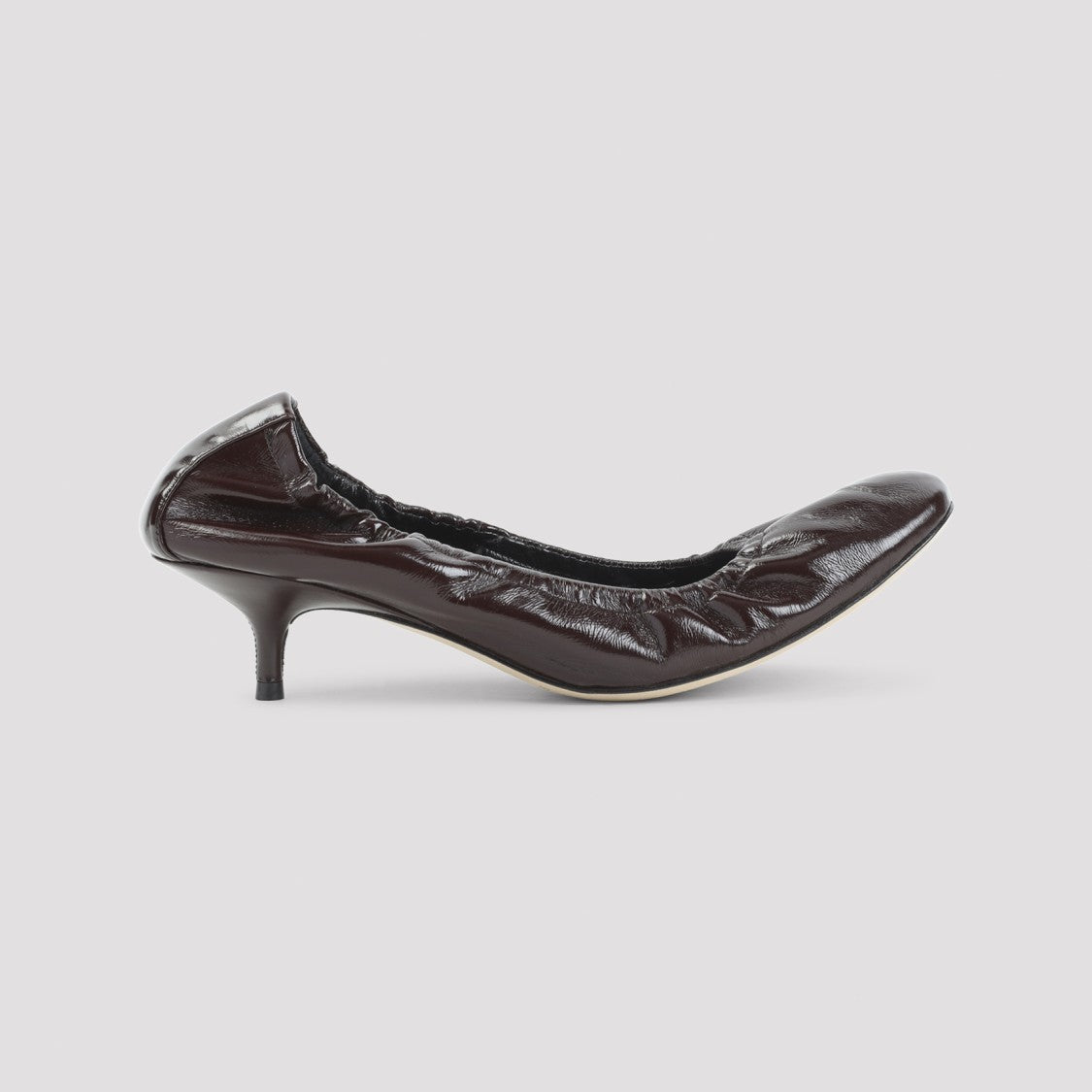 Phoebe Philo Refined Brown Calf Leather Pumps