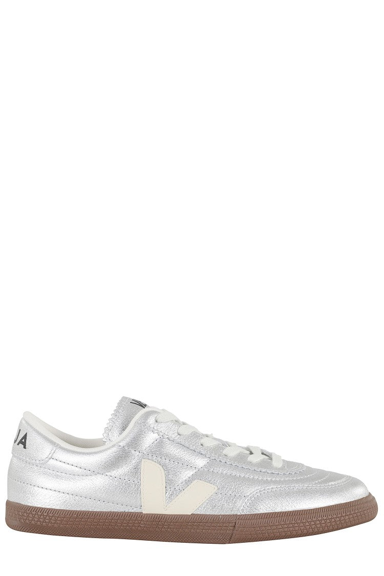 Veja Silver Panenka Ot White-Logo Leather Sneakers