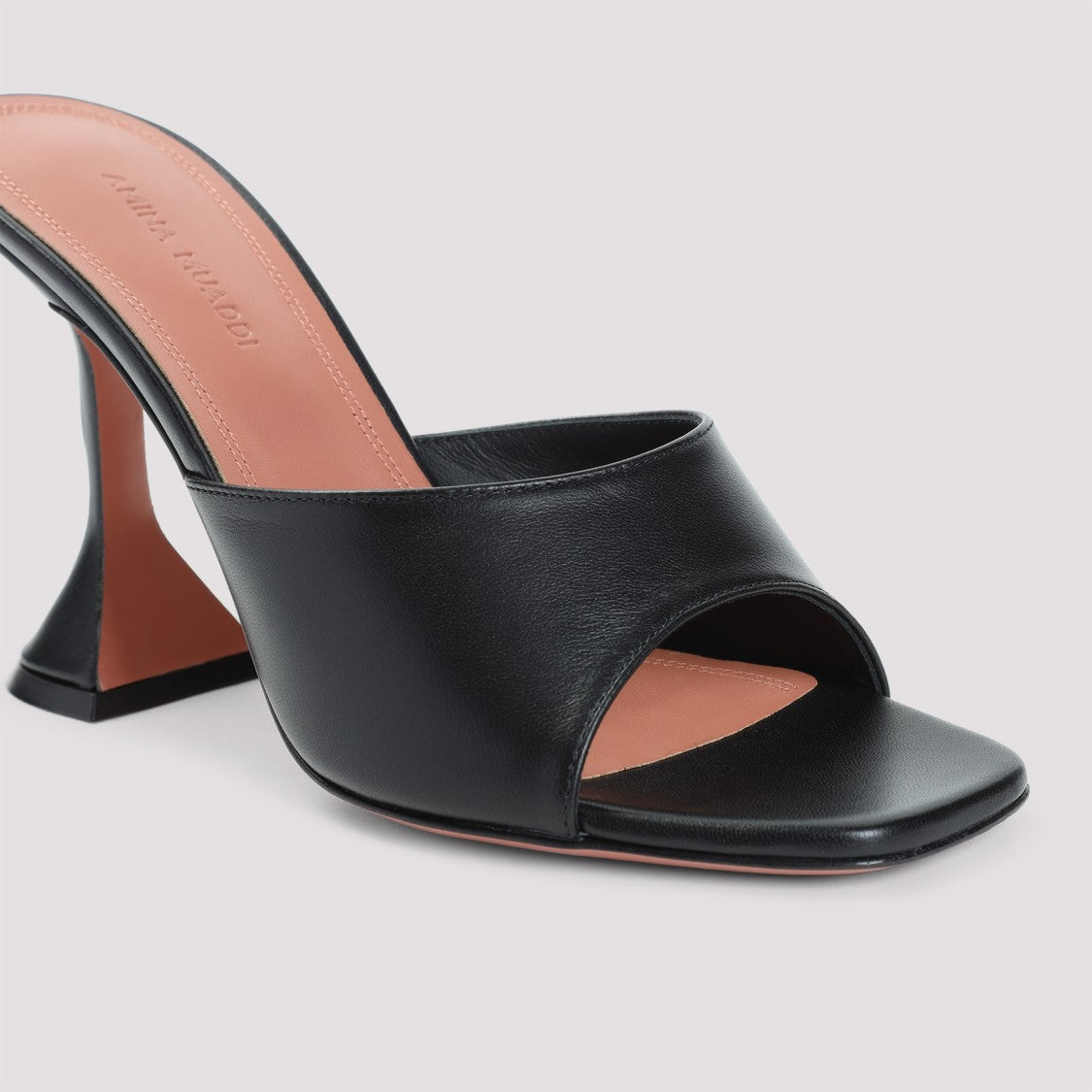 Amina Muaddi Lupita Black Slipper