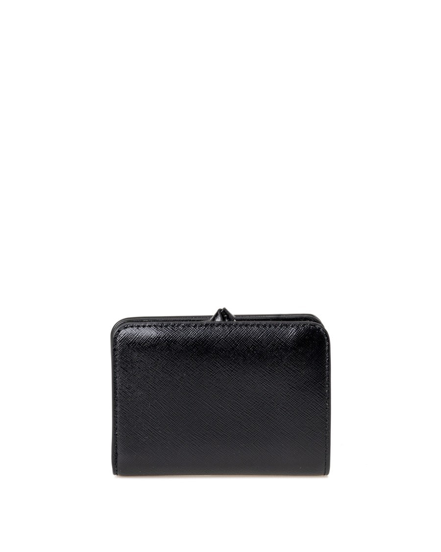 Marc Jacobs Classic Black Leather Wallet With Branded Plate