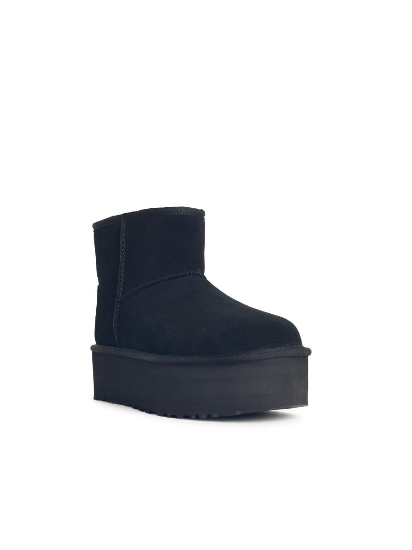 Ugg Classic Mini Platform' Black Suede Boots
