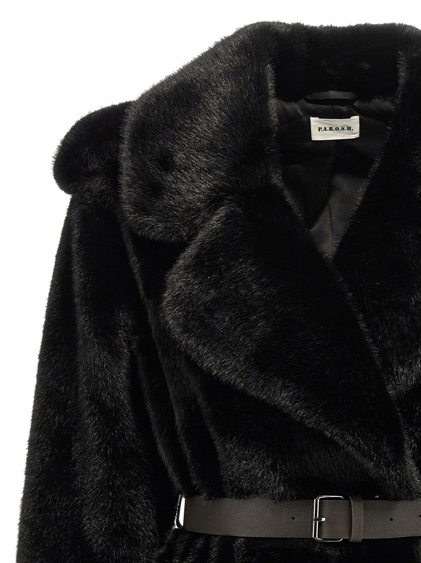 P.A.R.O.S.H. Faux Fur Coat