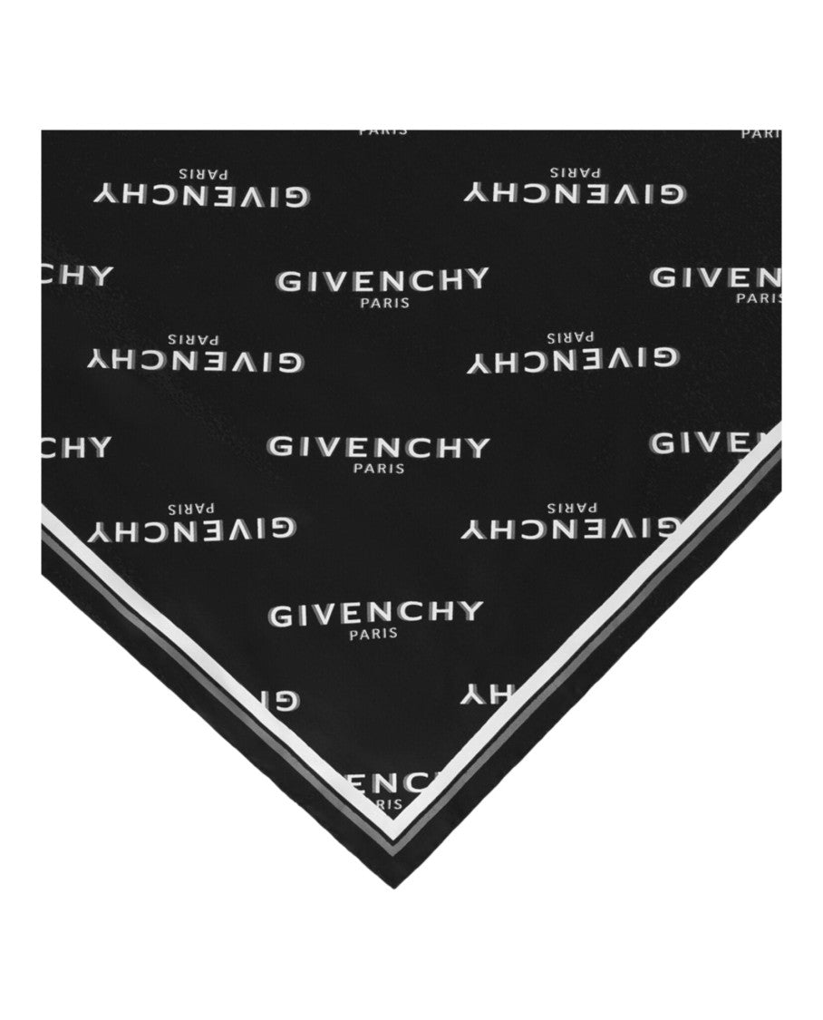 Givenchy Shadow Square Scarf In Silk
