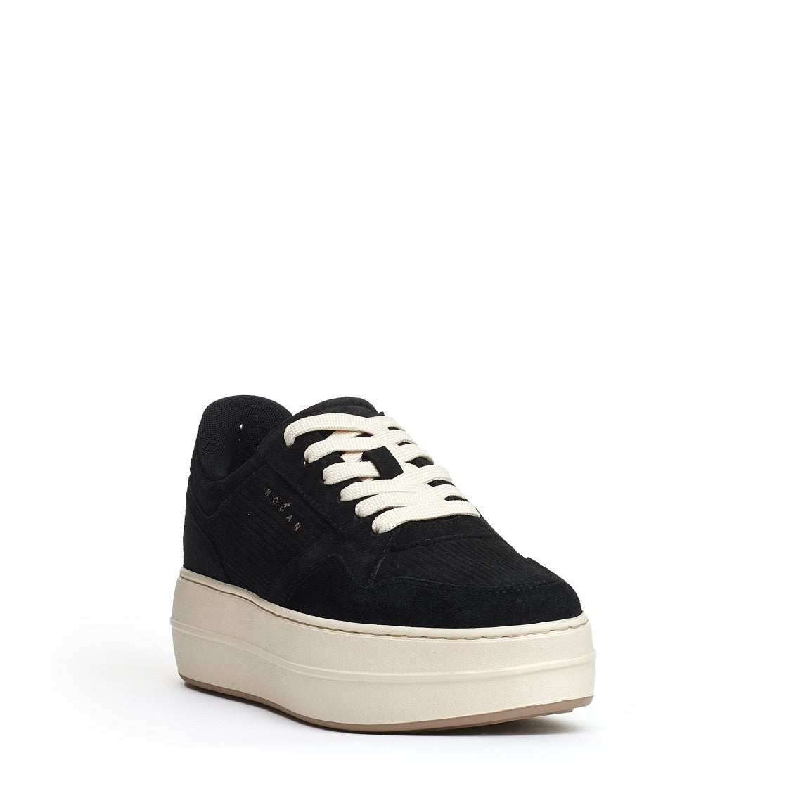 Hogan Skyscaper Suede Print Velvet Black