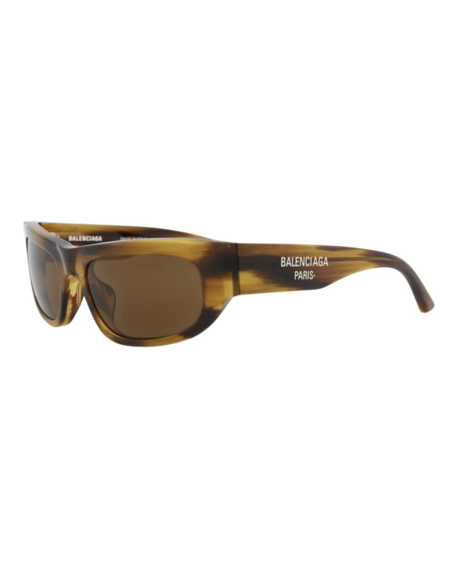 Balenciaga Square-Frame Recycled Acetate Sunglasses