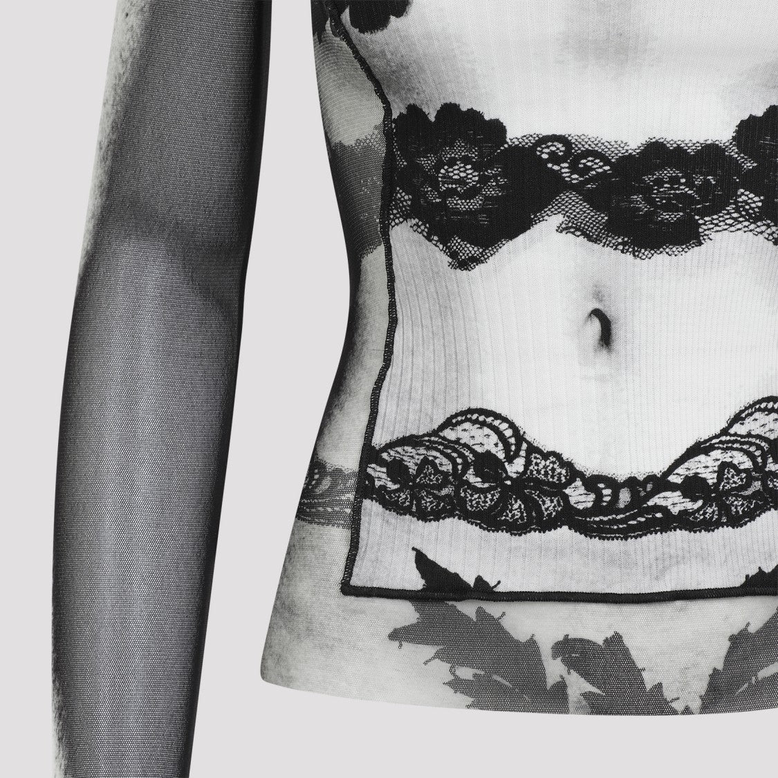 Jean Paul Gaultier "Body Lace Mariniere" Top