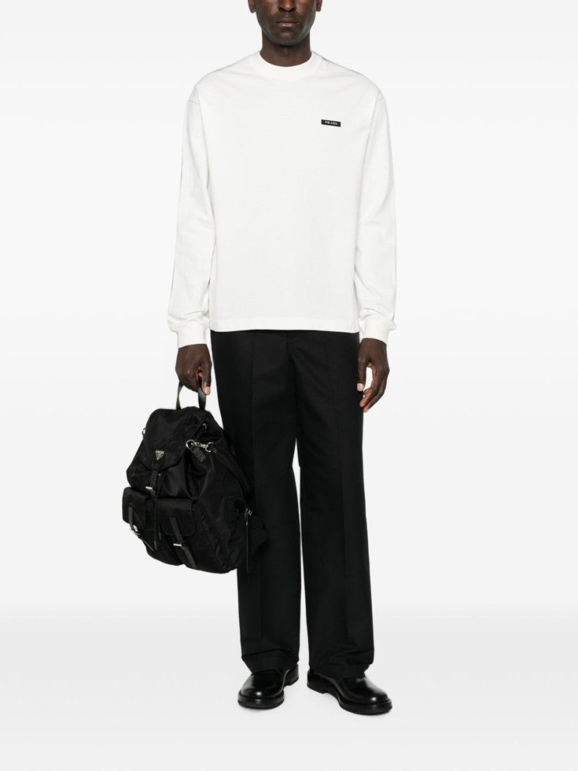 Prada Minimalist Logo Patch Sweater