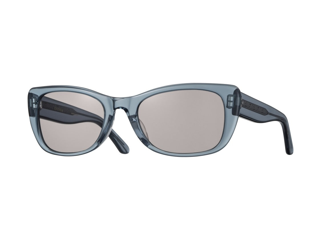 Eyevan Blue Gentry-E Smoky Oversized Square Sunglasses