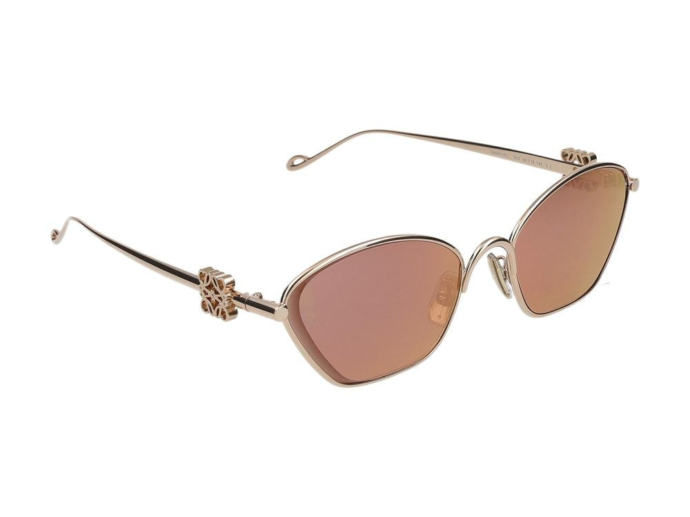 Loewe Lw40115u Angular Metallic Finish Sunglasses