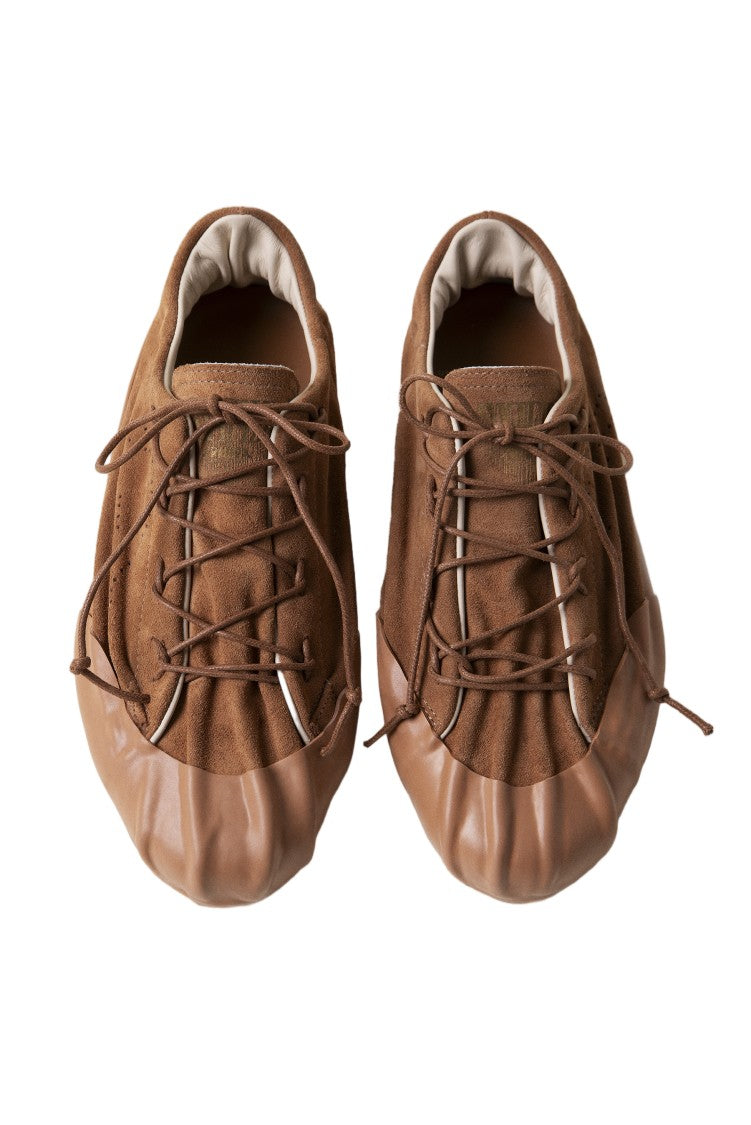 Springa Tobacco Springa Art Couture Suede Low-Top Sneakers