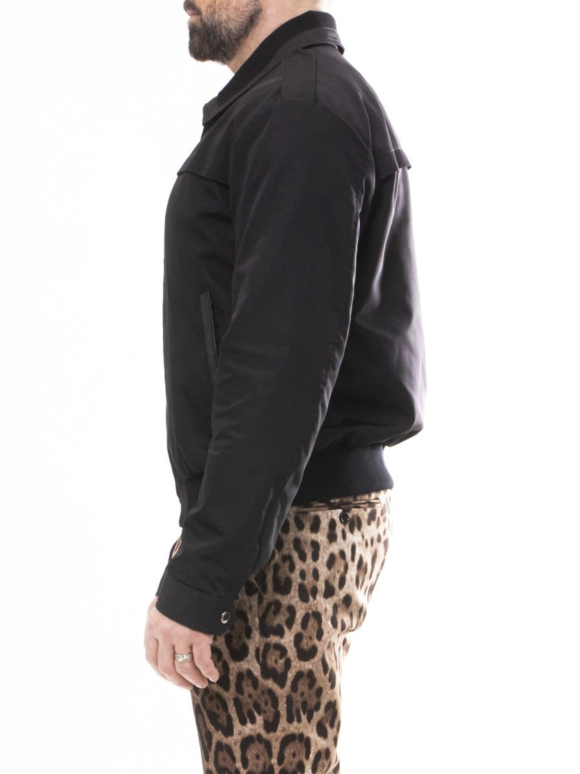 Dolce & Gabbana Epaulet Detail Classic-Collar Bomber Jacket
