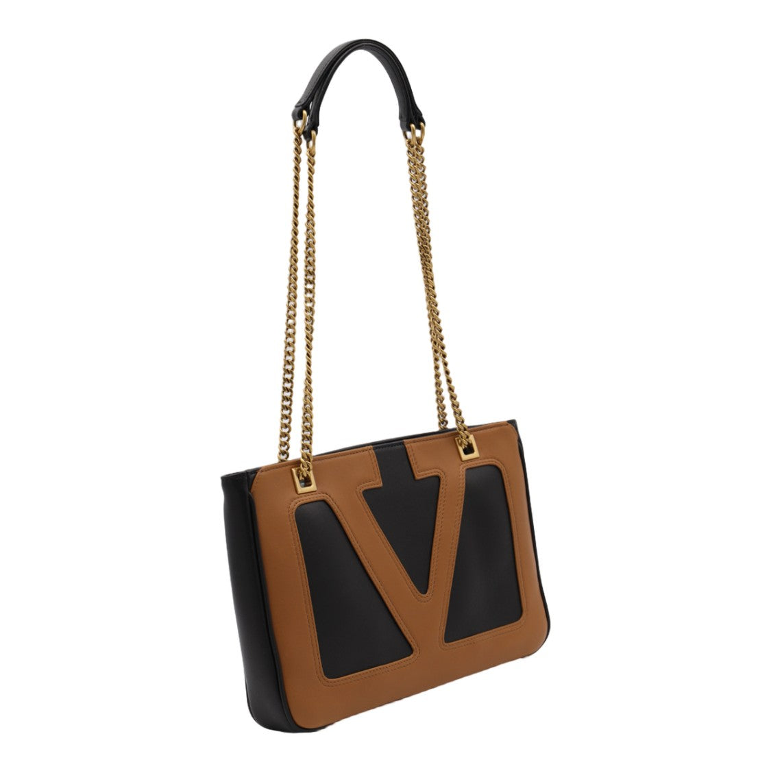 Valentino Garavani Rectangular Handbag With Oversized V-Shape Design