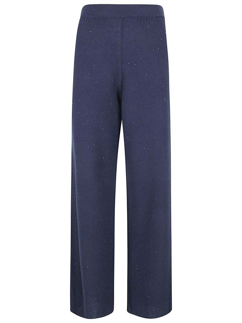 Fabiana Filippi Cropped Wide-Leg Trousers With Subtle Shimmer