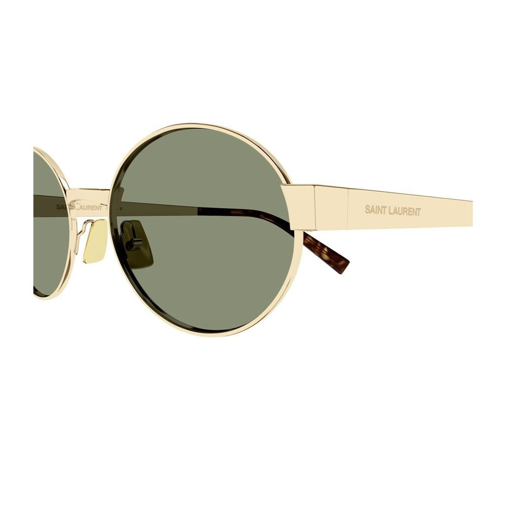 Saint Laurent Sl 692 Linea Sl Logo Oval Gold Metal Sunglasses