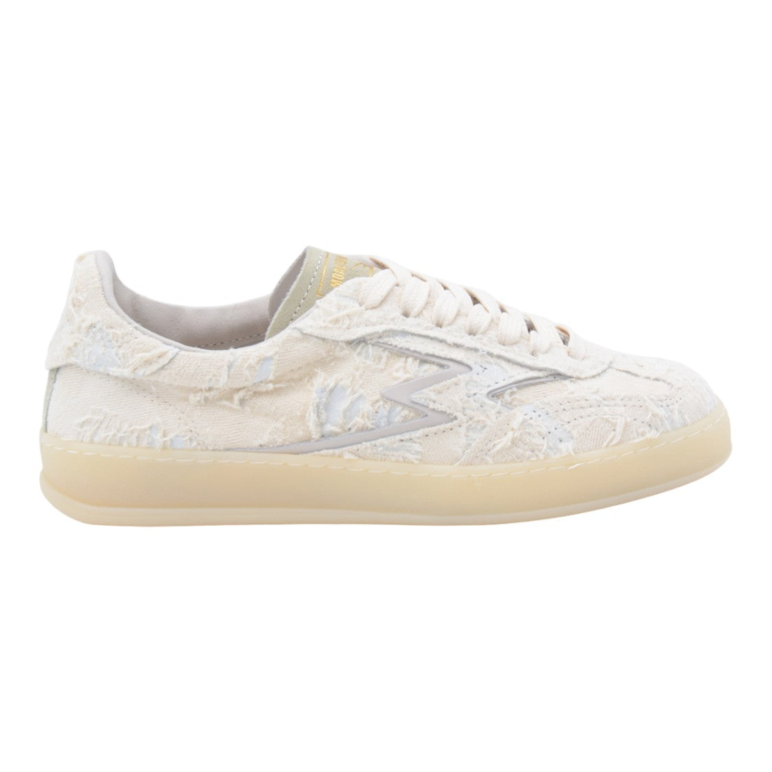 Moaconcept Textured Low-Top Sneakers With Distressed Design