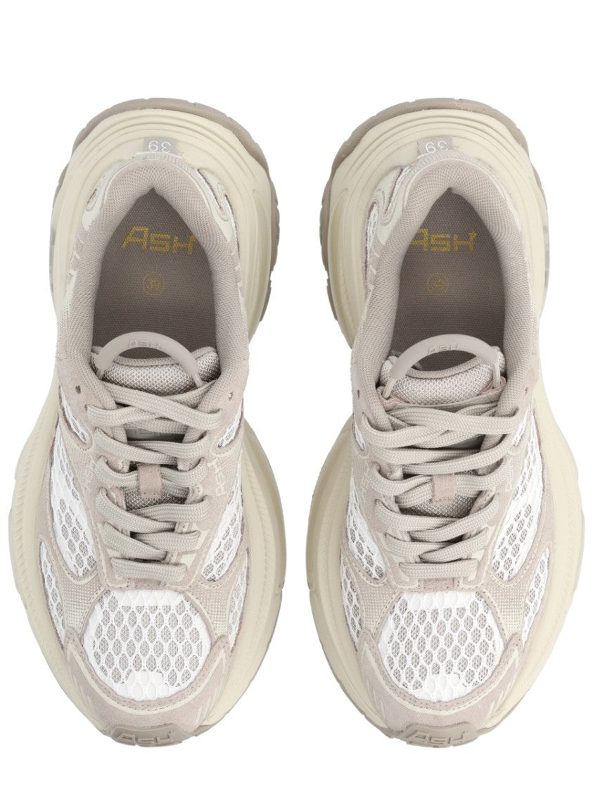 Ash Neutrals Dragon Suede Overlay Chunky Sneakers