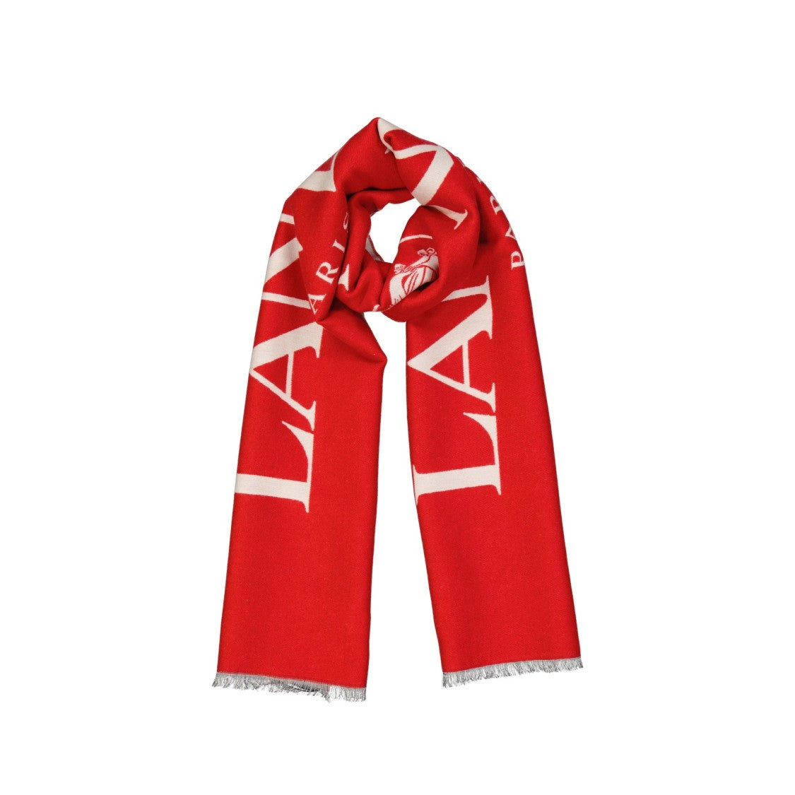Lanvin Fringed Wool-Silk Blend Scarf