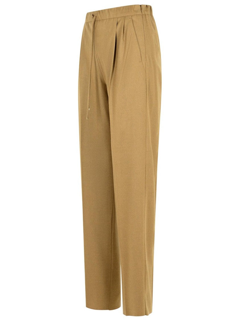 Max Mara 'Gatti' Dove-Gray Cashmere Drawstring Pants