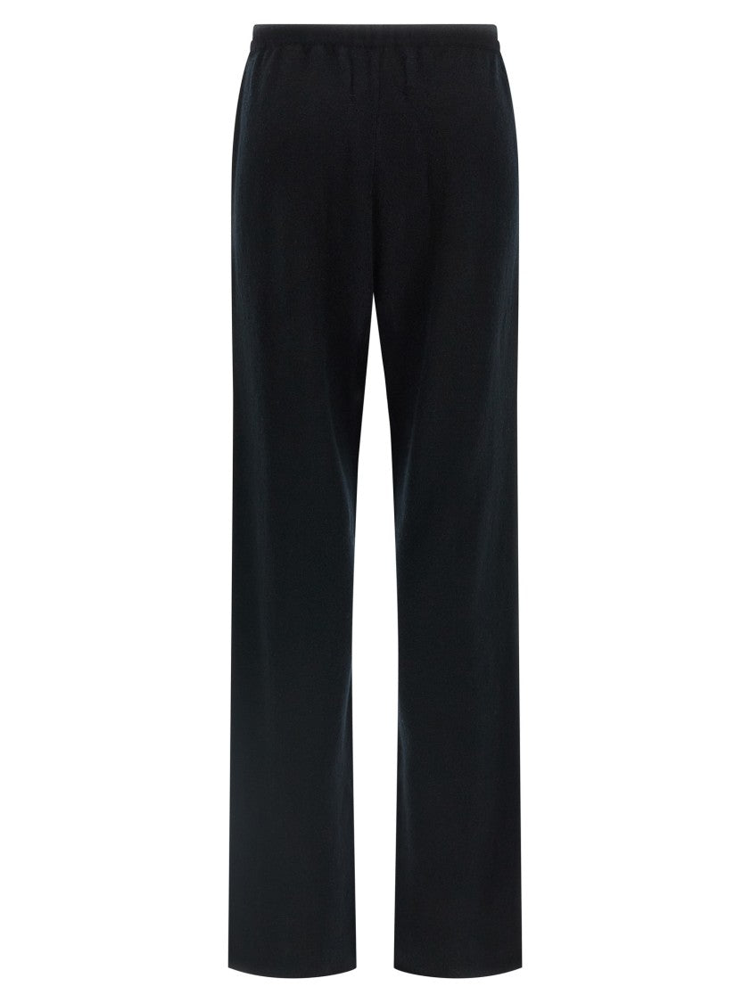 Extreme Cashmere Straight Leg Cashmere Pants With Elastic Waistband And Drawstring