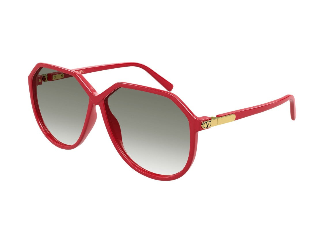 Valentino Gold Vg0026s Gradient Oversized Geometric Sunglasses