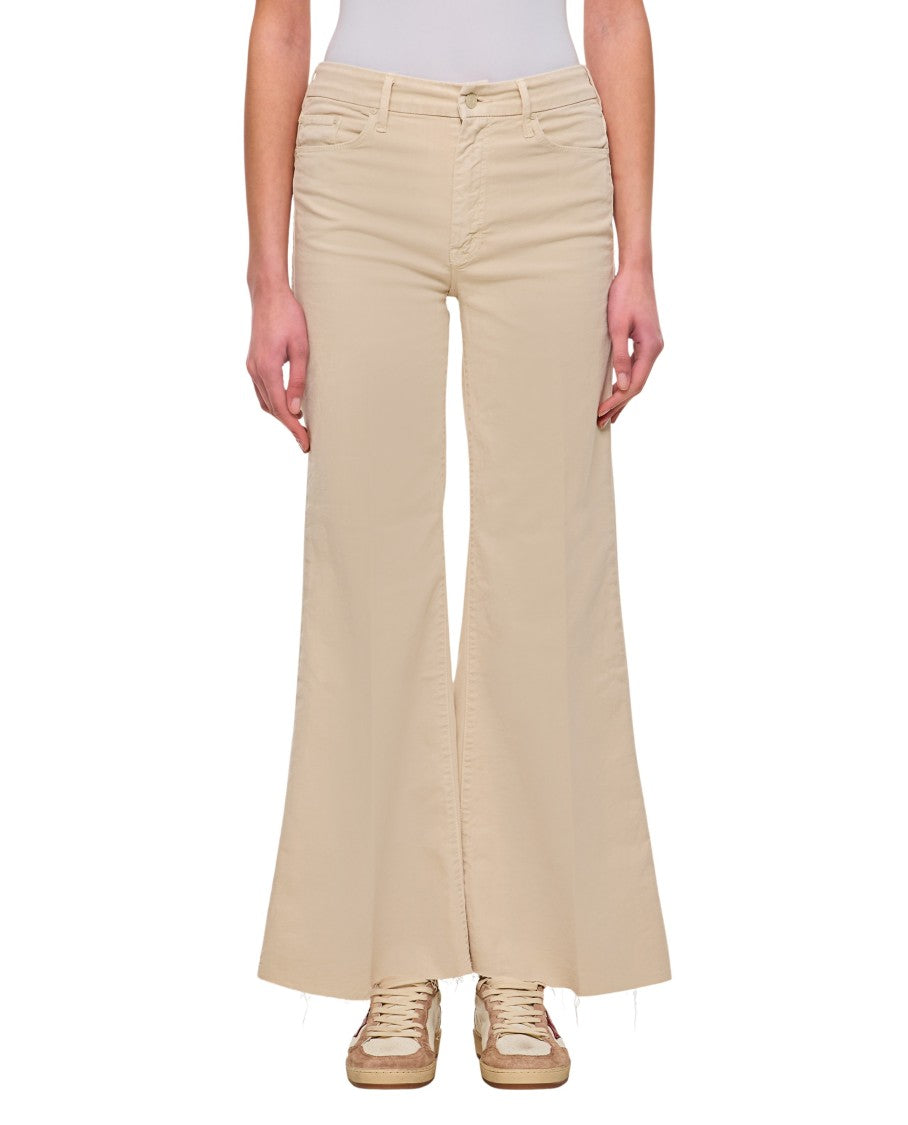 Mother Beige "The Roller Fray" Jeans