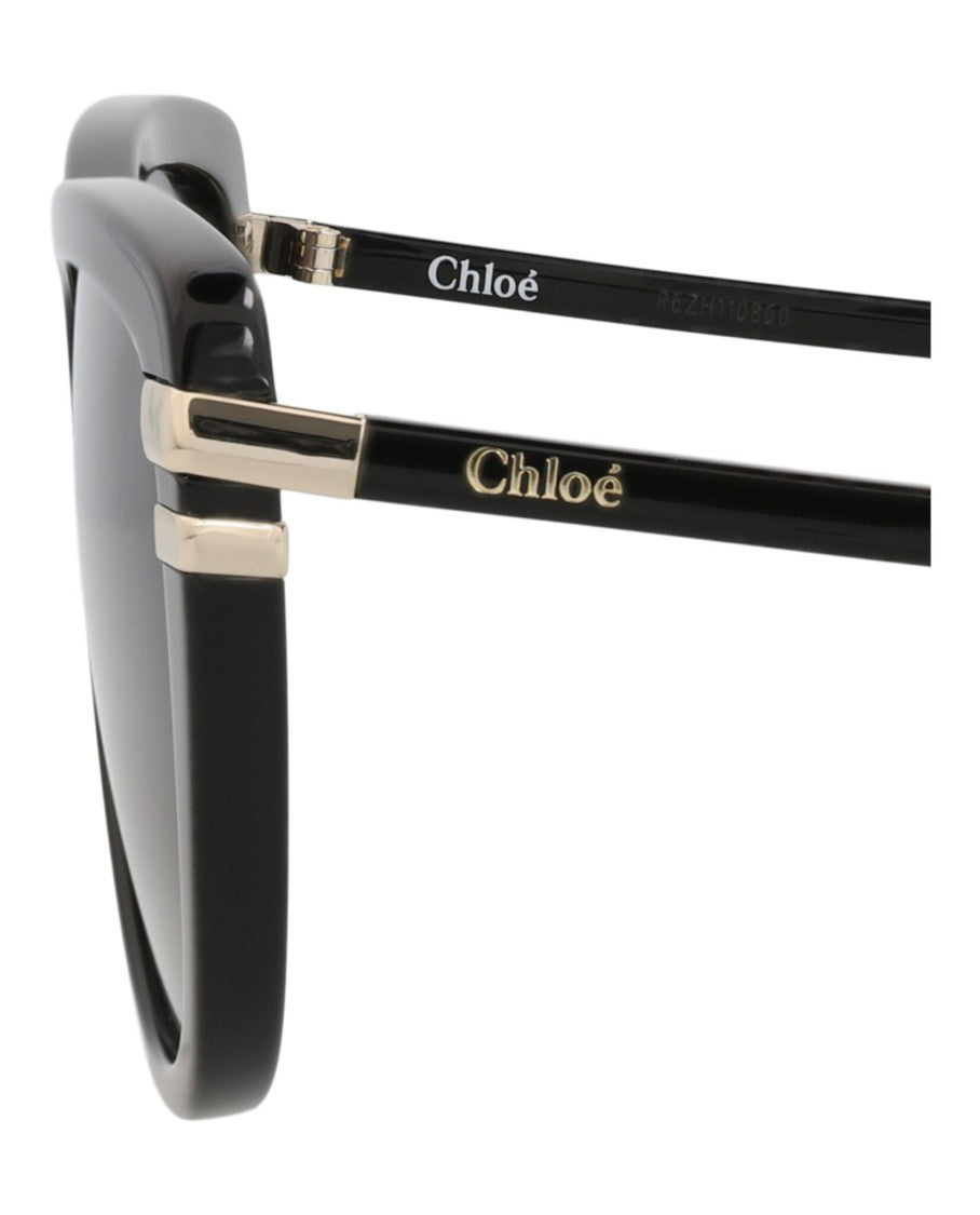 Chloé Square-Frame Recycled Acetate Sunglasses
