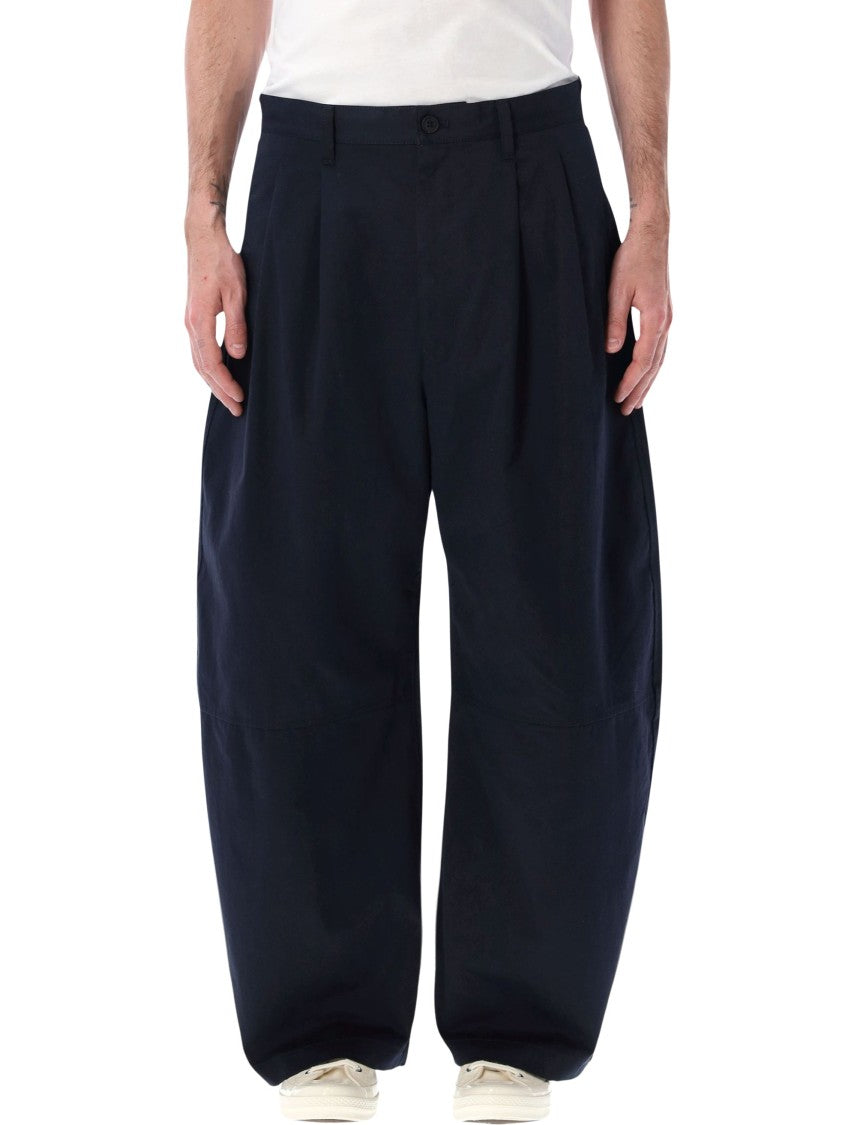 Comme Des Garçons Wide Leg Pleated Front Chino Pants