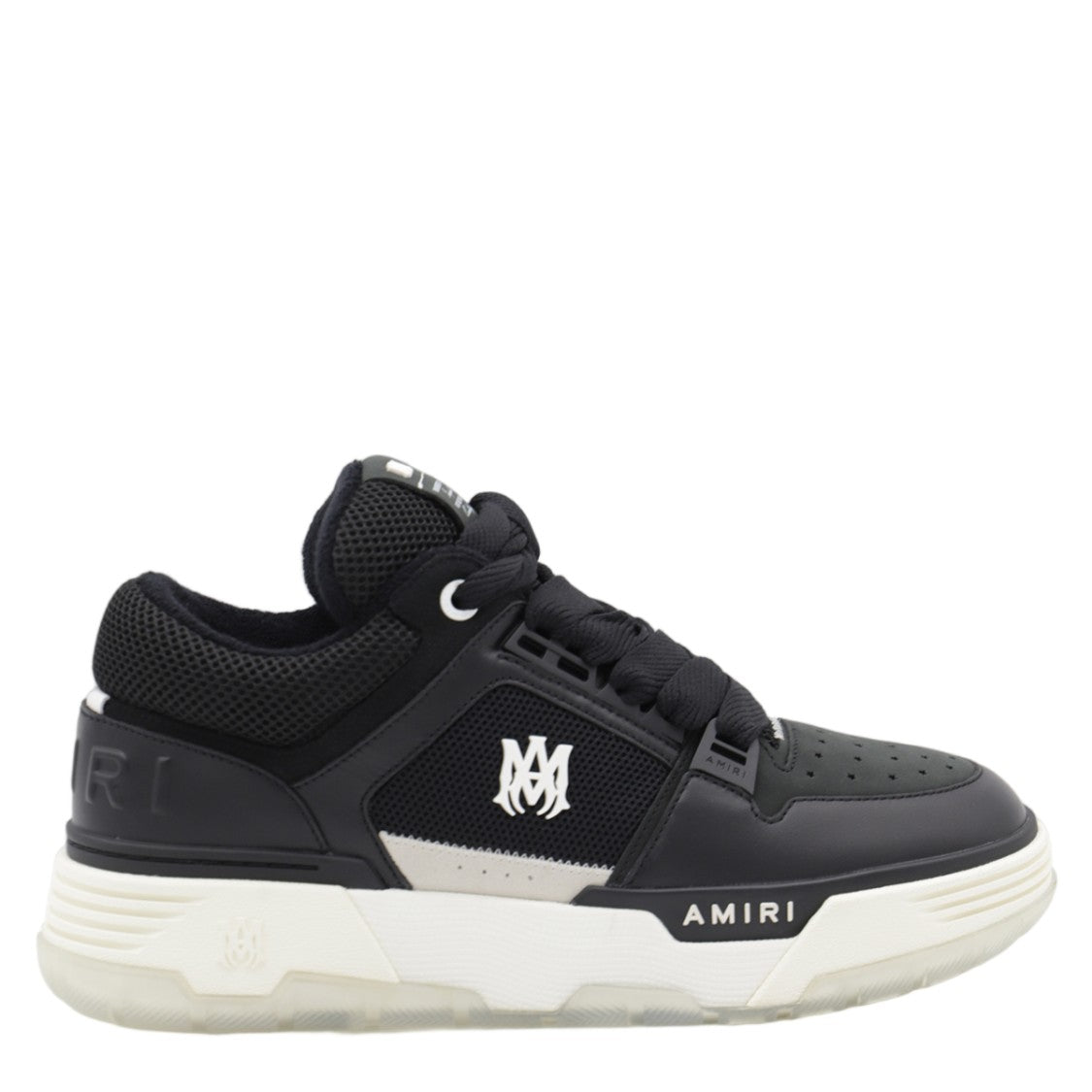 Amiri Low-Top Sneakers With Textured Black Upper