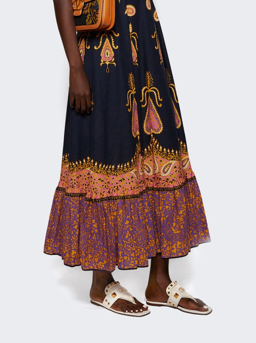 Valentino Plaster Caster Goatskin Thong Sandal Ivory