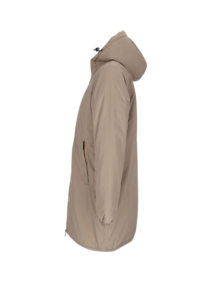 K-Way Jacinthe Orsetto Relaxed Hooded Nylon Jacket