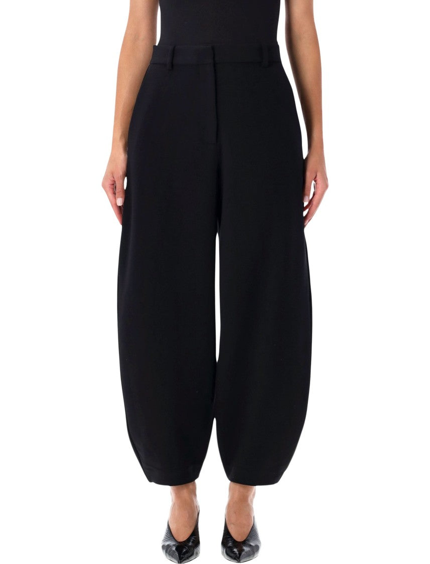 By Malene Birger Rounded Silhouette High-Waisted Pants With Balloon Shape