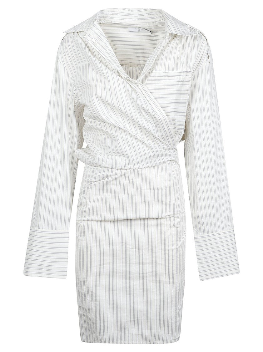 Iro Lazul Wrap-Style White Dress