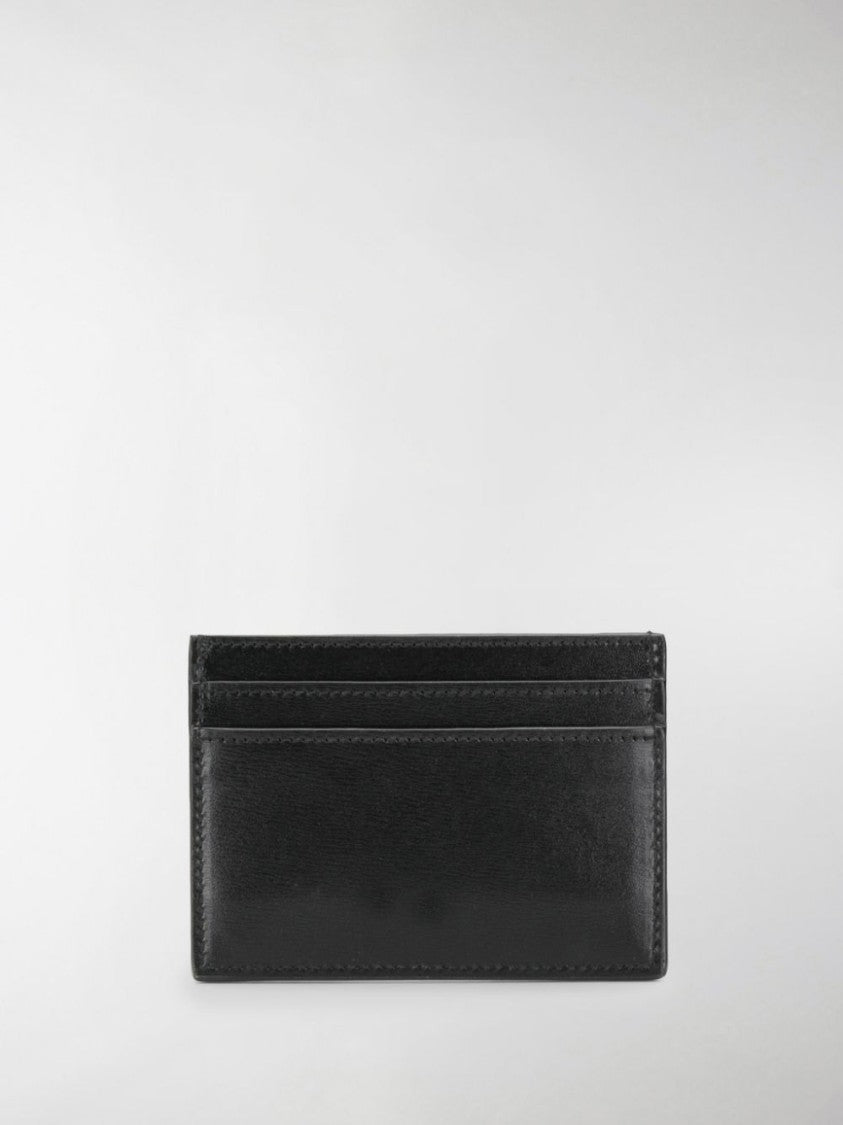 Saint Laurent Smooth Black Leather Cardholder