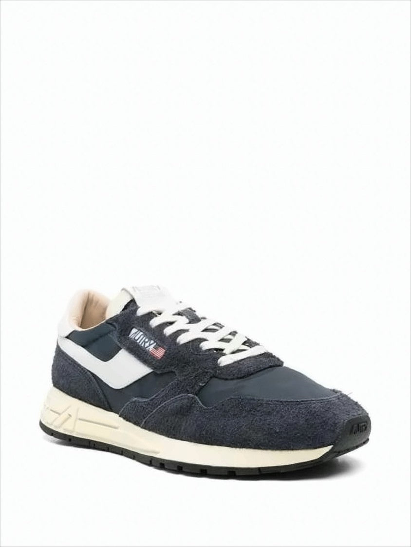 Autry Textured Suede And Nylon Sneakers