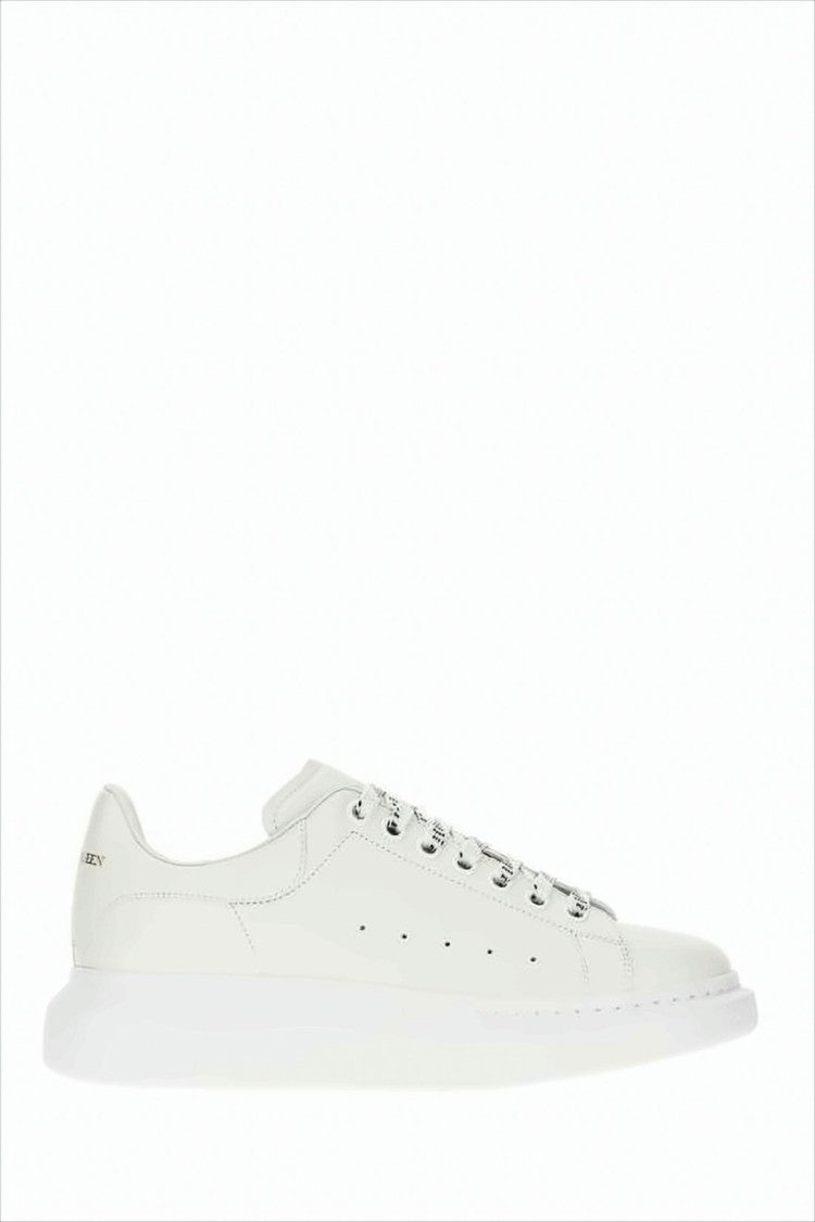 Alexander Mcqueen Minimalist White Calf Leather Sneakers