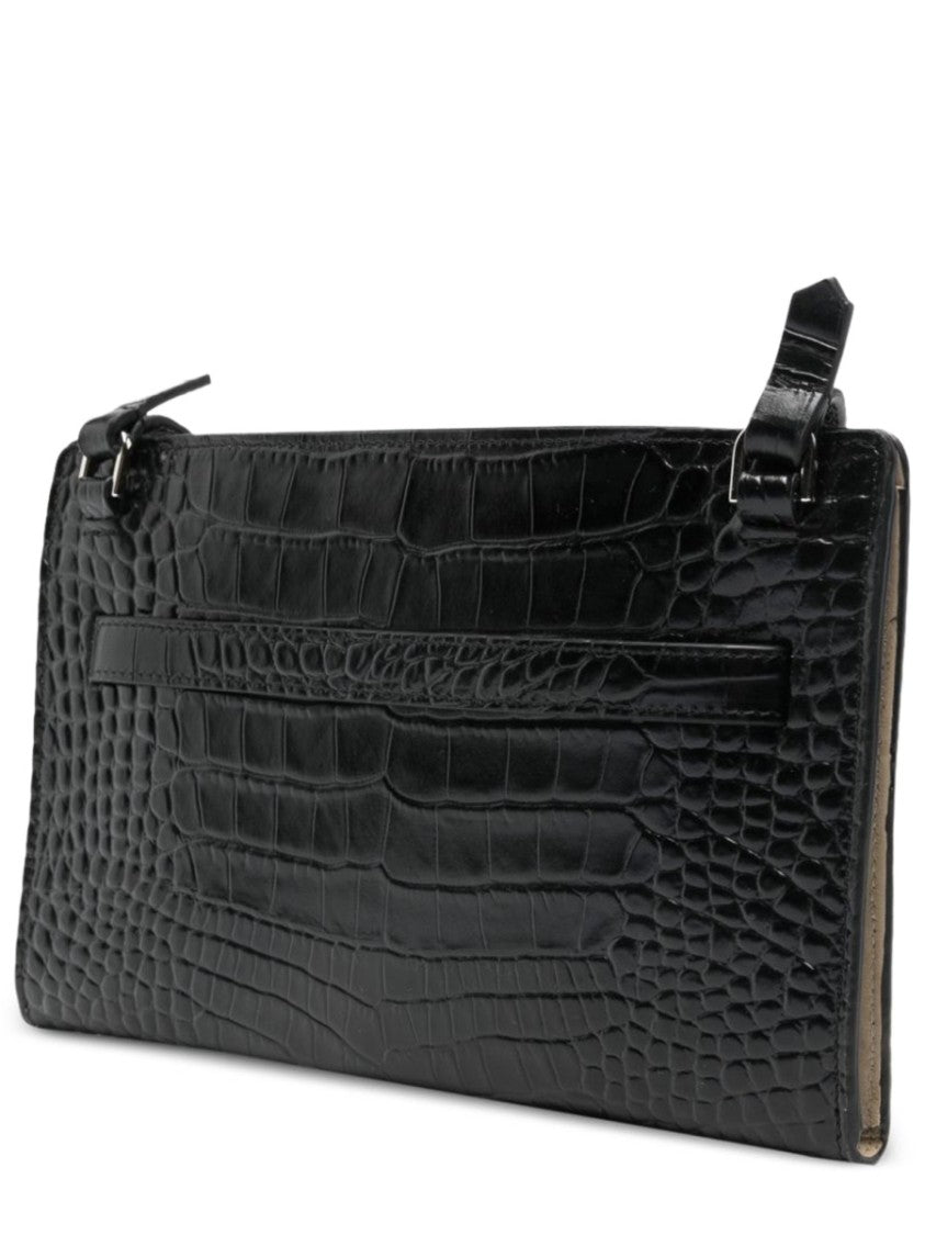 Totême Embossed Crocodile Leather Shoulder Bag