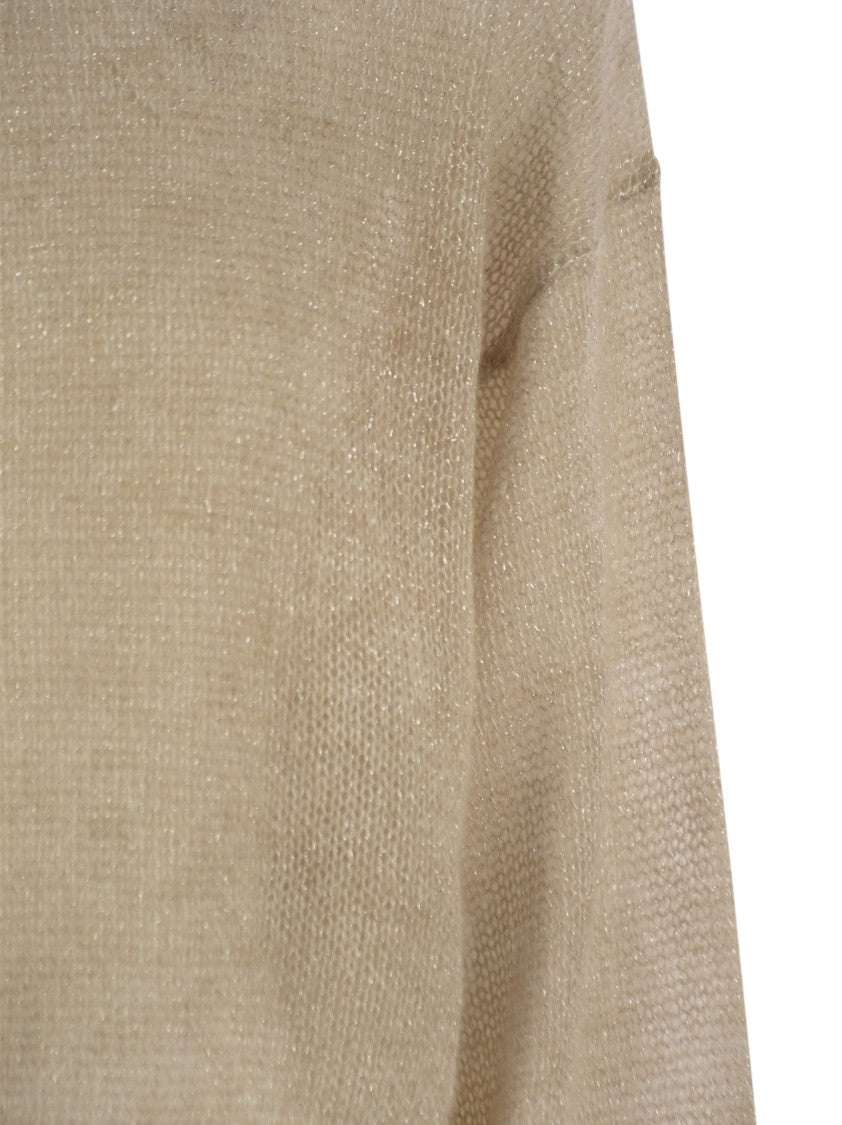 Brunello Cucinelli English Rib Sweater With Monili