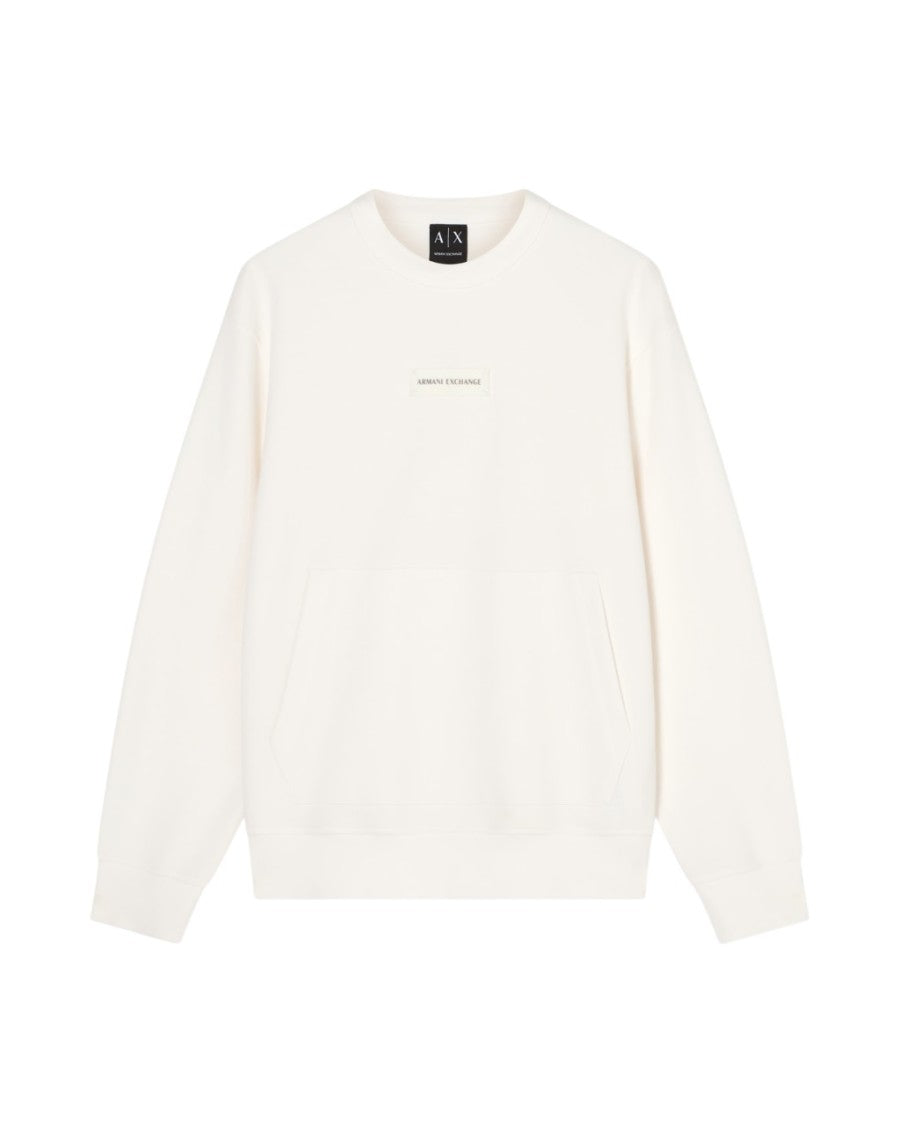 Armani Exchange White Sweatshirt With Minimalist Design