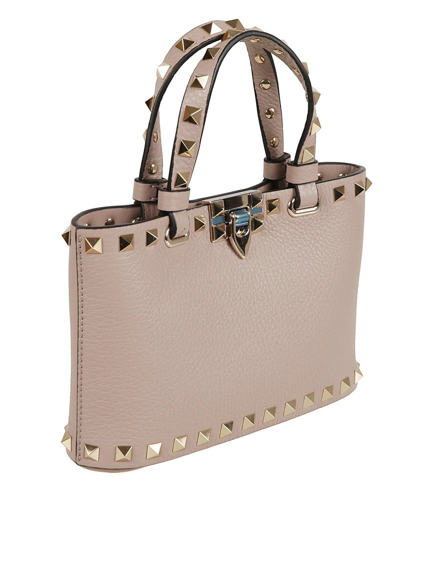 Valentino Garavani Rectangular Handheld Bag With Pyramid Studs