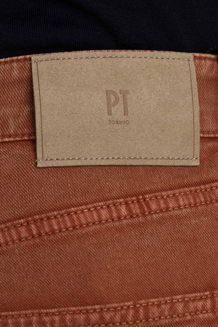 Pt Denim 5-Pocket Color Tapered Fit Trousers